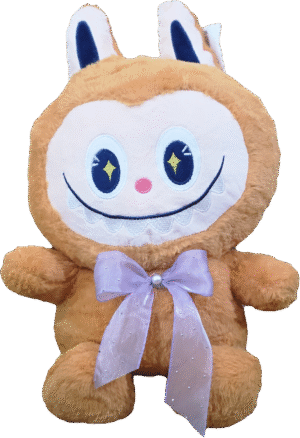 PELUCHE CON MANTA DE LABUBU IDEAL PARA LOS MAS CHICOS