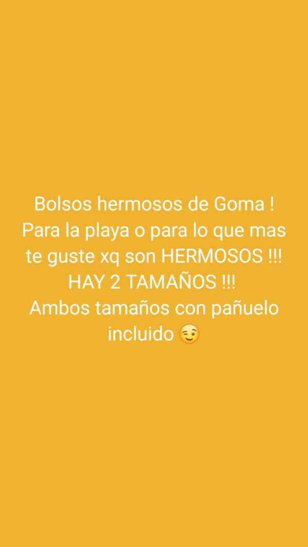 39E6C5C2-6BA8-4EF1-B529-1B6531C476CF Bolso de Goma para Playa