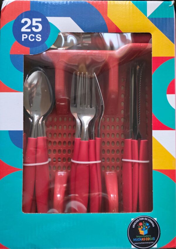 fa245d35-68e2-43d8-84c7-2fee36147313 Cubiertera + cubiertos . 25 pcs